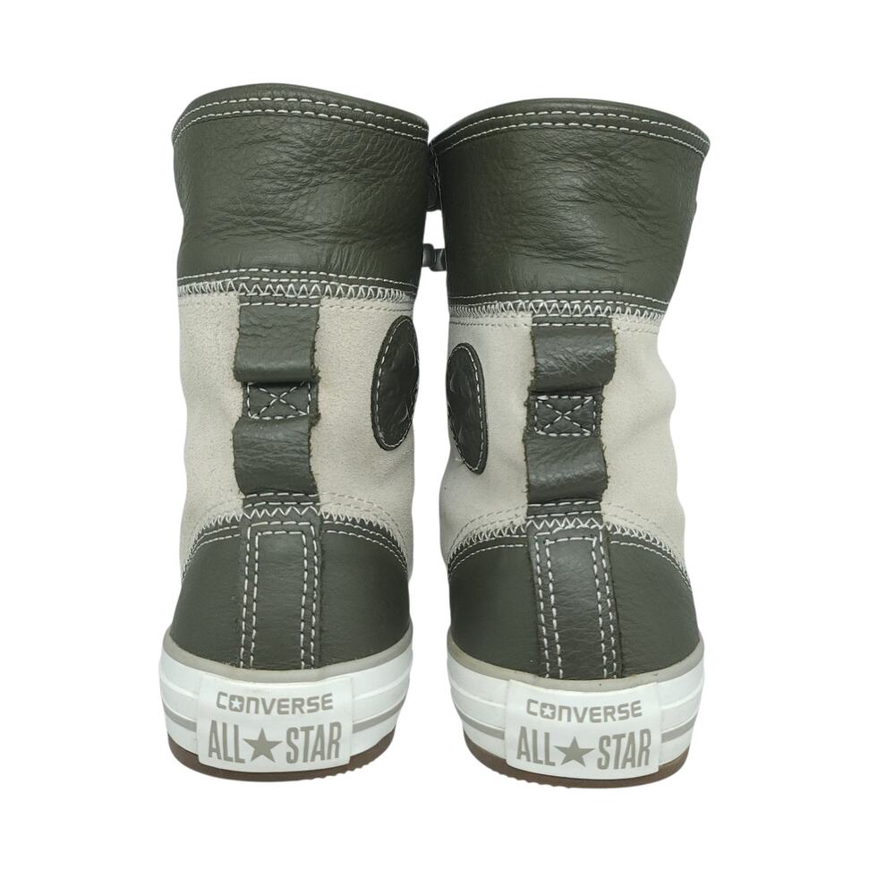 Converse Shoes Womens 6 Gray Blue Suede Boots Leather Grunge Punk Steampunk - Picture 10 of 15